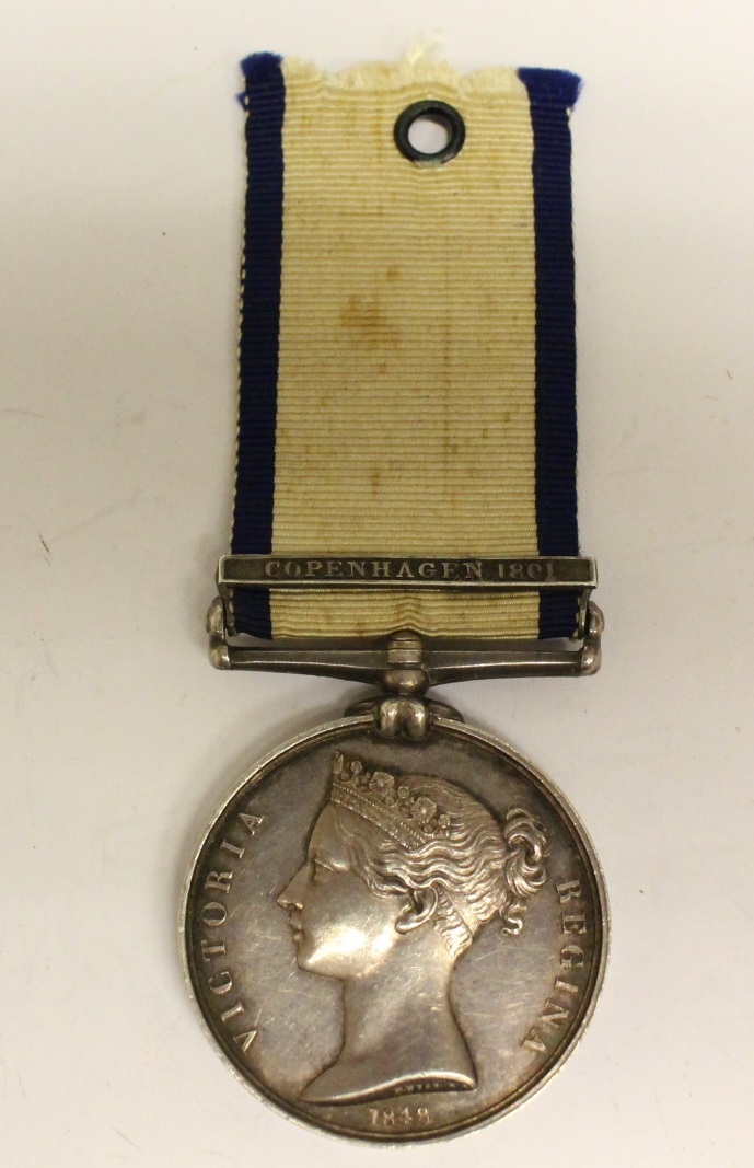 Naval General Service Medal 1793-1840 with Copenhagen 1801 Clasp to Robert Humphries.