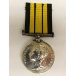 Ashantee Medal. Engraved to 3359 2nd Corpl G Bathe, ASC 1873-4. Complete with ribbon.