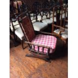 An Early 20th Century Oak American Rocking Chair