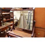An early Victorian dressing table mirror, drawer to base