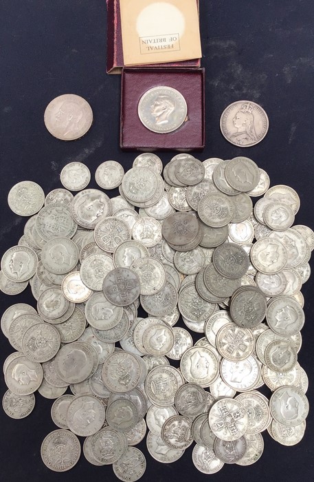 Pre 47 Silver 57.25 ozt, with Crowns 1892, 1935, 1951.