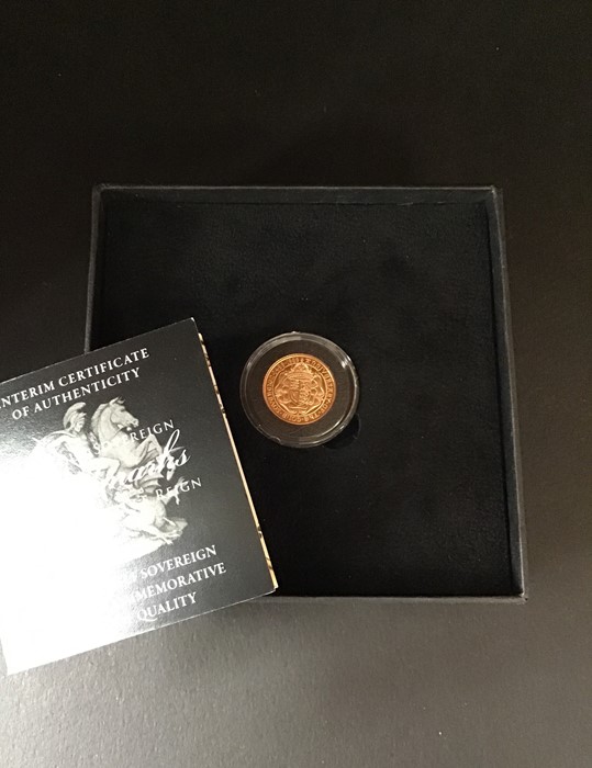Half Sovereign Gold Proof 1989 in presentation box with certificate. L.M.O - Image 3 of 3