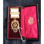 A 9ct Rose Gold Masonic Medallion complete in Original Box. CONDITION:8g