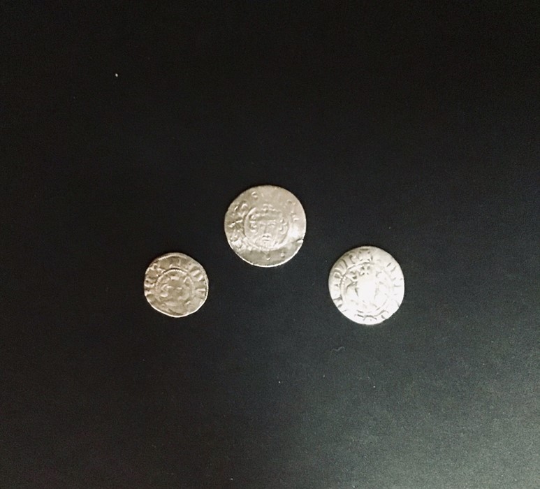 Henry III Penny Willem on Canterbury, Edward I penny and Halfpenny Canterbury. (3) - Image 2 of 2