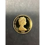 British Cayman Islands 12ct Gold 50 Dollars 1980.27mm, 11.35g.