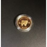 Hong Kong Gold Proof 1000 Dollars 1982 Lunar Year Series year of the Dog, Cased as issued with