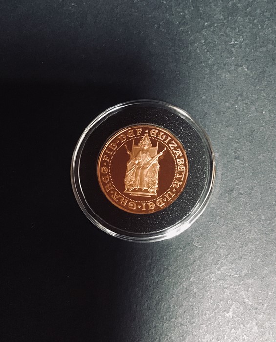 Gold Two Pounds Proof 1989 in a presentation box with certificate. London mint office. - Image 2 of 3