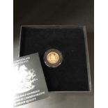 Half Sovereign Gold Proof 2002 in a presentation box with certificate. London mint office.