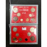 Year type sets 1931 and 1929 (missing Threepence)