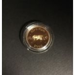 Hong Kong Gold Proof 1000 Dollars 1983 Lunar Year Series year of the Pig, Cased as issued with