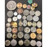 Box of assorted commemorative medals 18th, 19th and 20th century’s and others.