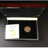 Tristan Da Cunha Gold Proof Sovereign 2014, Price George cased with certificate, London mint