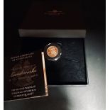 Half Sovereign Proof 1982 in a presentation box with certificate, London mint office.