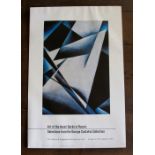 Guggenheim Museum, original exhibition poster, Art of the Avant-Garde in Russia: Selections from the