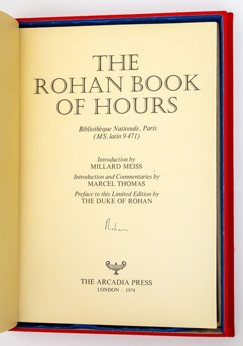 Arcadia Press. The Rohan Book of Hours, limited edition facsimile numbered 6 of 55, London: The - Image 2 of 3