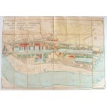 Port of London Authority Royal Victoria & Albert and King George V Docks 1936, hand-coloured