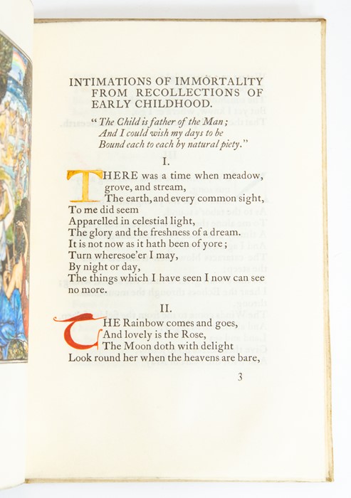 Essex House Press. Wordsworth, William. Intimations of Immortality from Recollections of Early