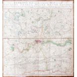 Scarce late-Georgian map of London. A New Map of the Country Round London, Exhibiting All the