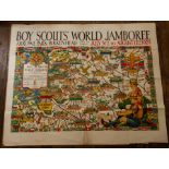 Original colour lithographic poster advertising the Boy Scouts' Jamboree at Arrowe Park in