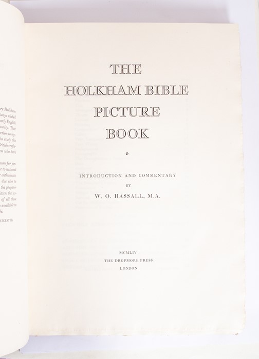 Dropmore Press. The Holkham Bible Picture Book, facsimile of the medieval manuscript, introduction - Image 2 of 3