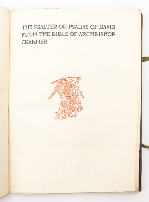 PAY AND POST ETWALL**LW***Essex House Press. The Psalter or Psalms of David, from the Bible of