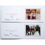 HRH Charles, Prince of Wales, and HRH Diana, Princess of Wales. Christmas card, [autopen] signed