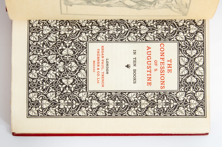 Chiswick Press. The Confessions of St Augustine, limited edition numbered 77 of 400, London: Kegan