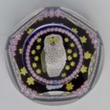 Whitefriars Millefiori Owl window paperweight,