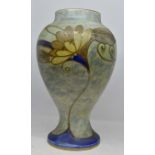 Beswick Lotus pattern vase, 11" high approx,