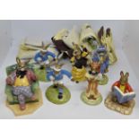 Royal Doulton Bunnykins figures including Will Read Tears, Once Upon a Time, Girl Guide,