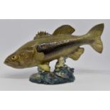 Beswick large mouthed Black Bass number 1266, designed by A Gredington,