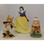 Royal Doulton figurines to include; Snow White HN3678 limited edition number 121/2000,