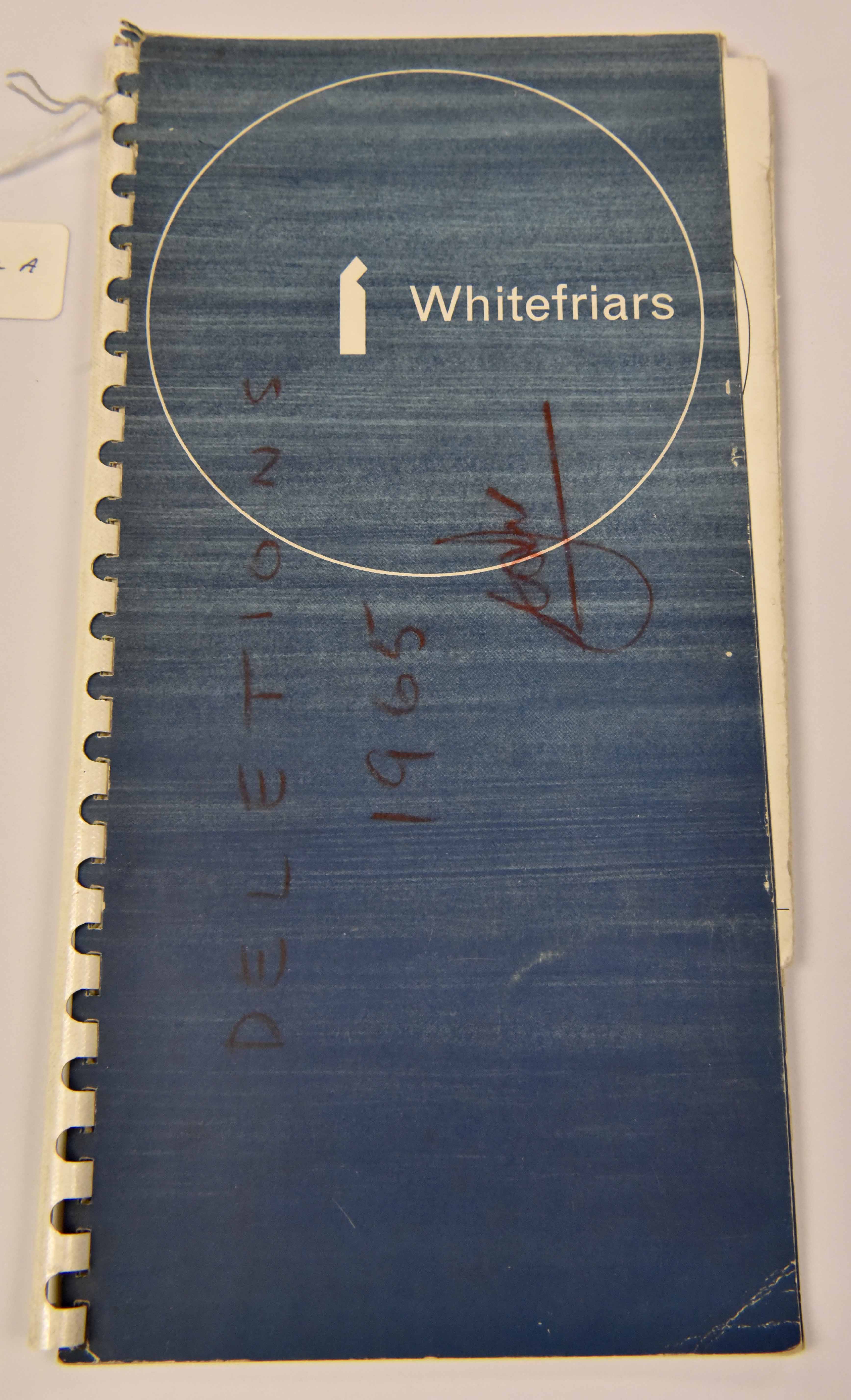 Whitefriars catalogue 1964