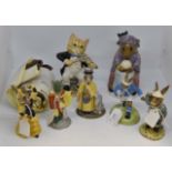 Royal Doulton Bunnykins figures to include Fortune Teller, Mandarin, Flamenco 2002, Minstrel, Bogey,