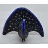 Beswick Peacock, model number 1482, black/blue, 1956-62,