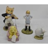 Royal Doulton Winnie the Pooh figures Christopher Robin, Pooh in the Armchair,