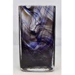 Whitefriars streaky vase, purple and blue, pattern number 9786,