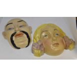 Beswick wall masks; Girl with Plaits 393,