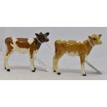 Beswick Guernsey calf number 1249A and a Beswick Ayrshire calf number 1249B No obvious signs of