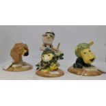 Beswick; a collection of four boxed "The Herbs" ceramic figures; Bayleaf the Gardener,