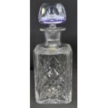 Whitefriars crystal decanter with Millefiori stopper CM637