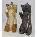 Beswick Persian Cat 1883, on hind legs, British Blue,