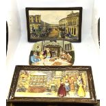 Three Beswick wall plaques; Regent Street 1852 ,