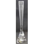 Whitefriars flint bud vase 8½" approx,