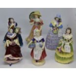 Coalport figurines to include; Rosalinda, Judith Ann, Breeze,