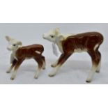 Beswick Hereford Calf number 854, brown and white gloss, Hereford Calf, number 901B,