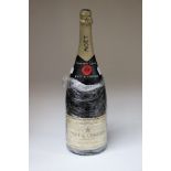 A bottle of Moet & Chandon Premiere Cuvee Champagne 1 Magnum.