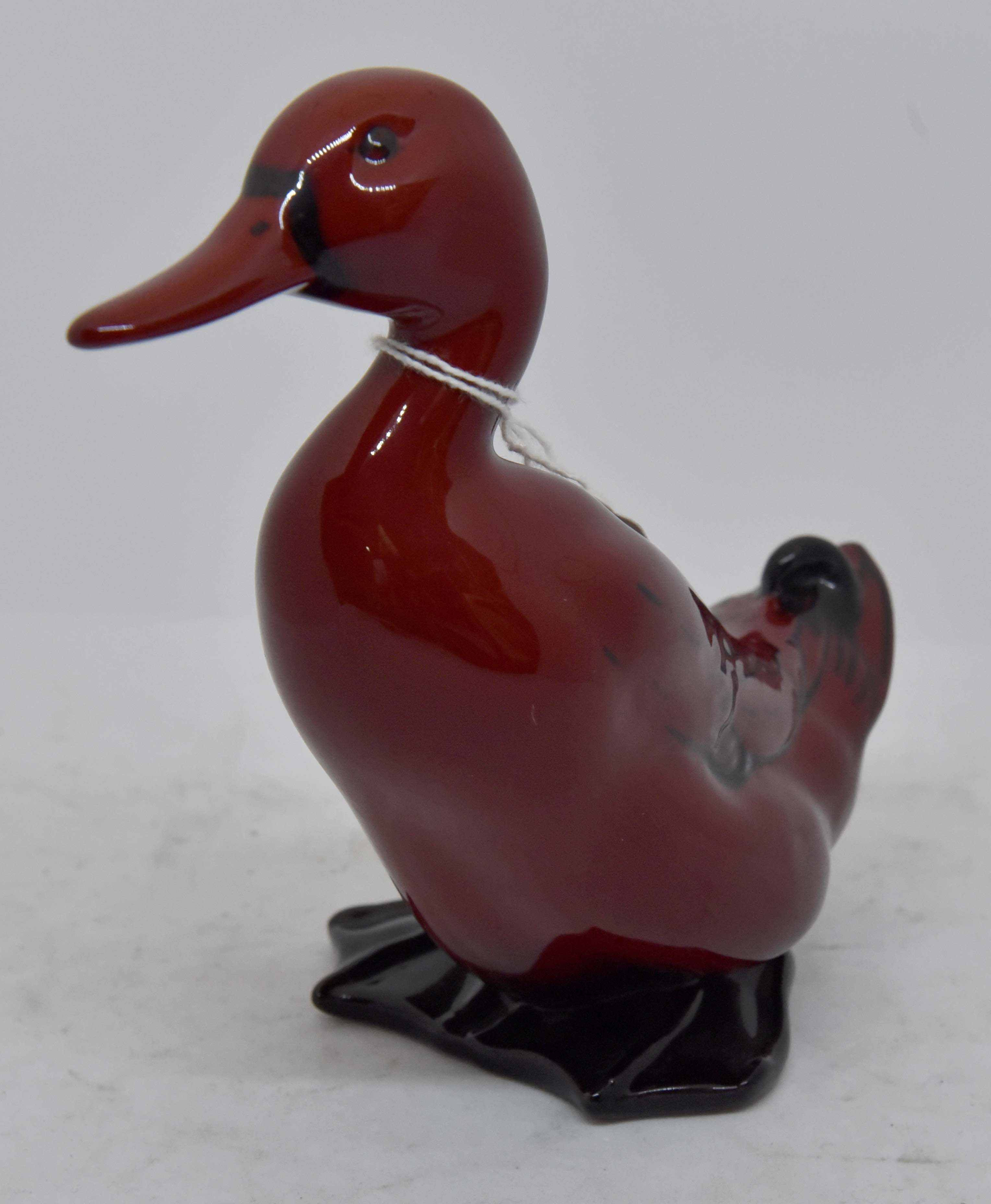 Royal Doulton Flambe model of a duck,
