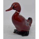 Royal Doulton Flambe model of a duck,