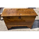 A Rupert Griffiths Solid Oak Carved Blanket chest.